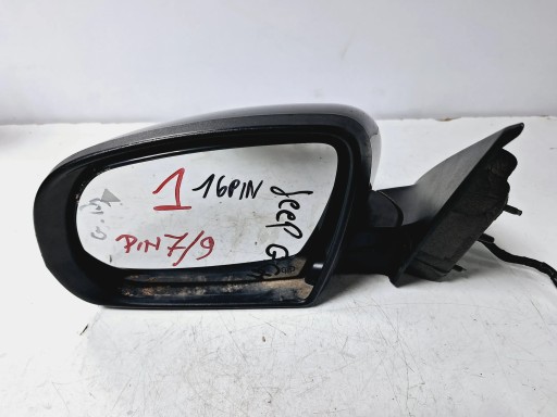 mirror left 16PIN Jeep Cherokee KL 14- EU