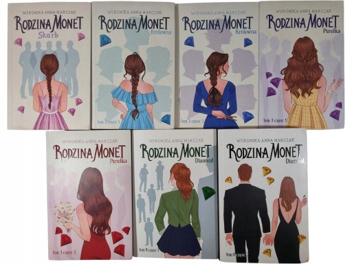 Zdjęcie egzemplarza: Rodzina Monet / zestaw 7 książek / Weronika Anna Marczak