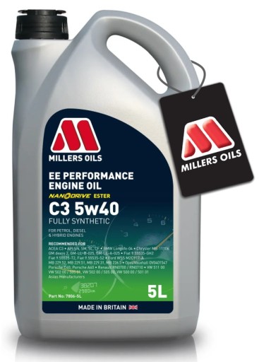 MILLERS OILS EE PERFORMANCE C3 5W40 5L LONGLIFE