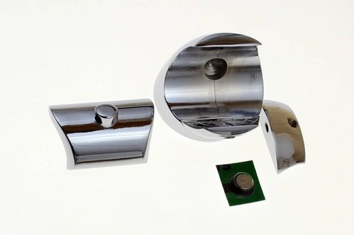 ЧАСЫ НА РУЛЬ 25 32 ММ ХРОМИРОВАННЫЙ