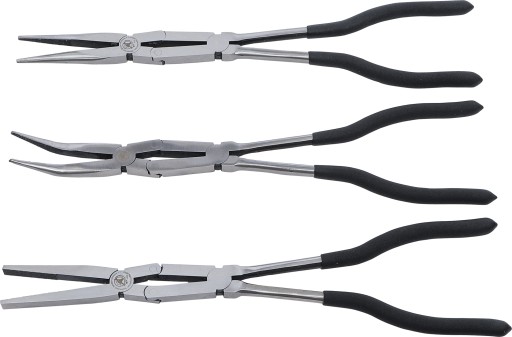 Кліщі ПРЯМІ ДОВГІ 3шт 340мм BGS TECHNIK