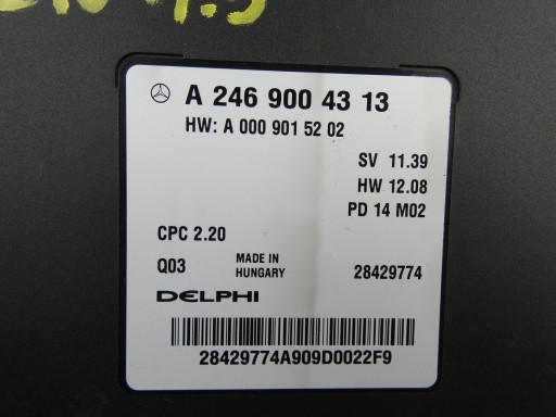 MERCEDES B W246 A W176 CLA W117 module control unit gearboxes of the gear