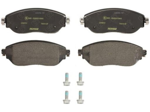 2208701 - ТОРМОЗНЫЕ КОЛОДКИ ТЕКСТАР. RENAULT P. TRAFIC 1.6 DCI 14-