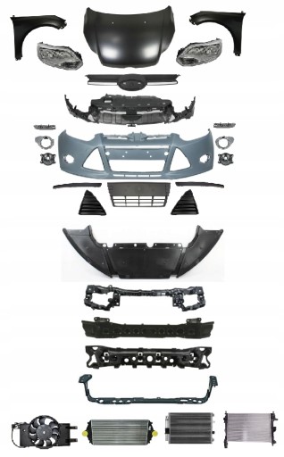 FFCS10-14FLKPLPRZ - FORD FOCUS III 3 2010-2014 ПЕРЕДНИЙ КАПОТ В КОМПЛЕКТЕ