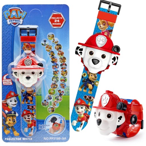 PAW PATROL 3D годинник з проектором Marshall