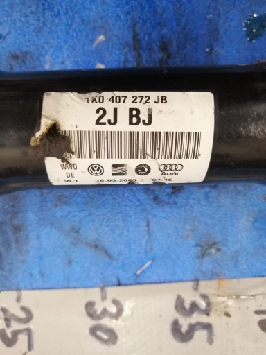 semi-axis DSG right VW TOURAN 2.0 TDI 1K0407272JB 16R