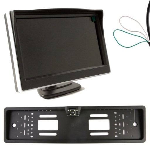 Монітор 5 дюйм (ІВ) камера в рамці спереду і ззаду світлодіодний комплект