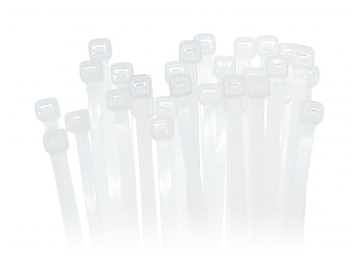 Кабельные стяжки, нейлон, белый 500мм (100шт)