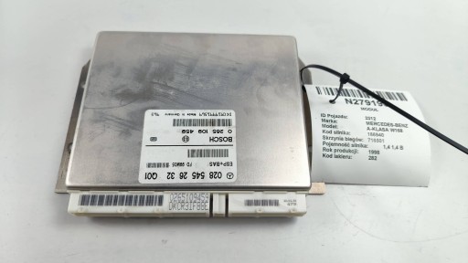 modulo 0285452632 MERCEDES-BENZ A-KLASA W168