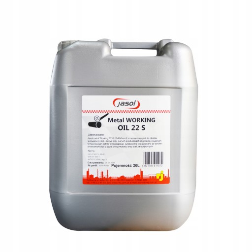 МАСЛО СУЛЬФОФРЕЗОЛ ДЛЯ ОБРОБКИ МЕТАЛУ JASOL 22S 20L