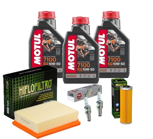 HFA6301 - KTM 790 Adventure R масляные фильтры Motul 10w50 свечи