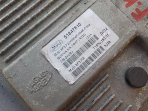 Unité de contrôle Moteur ford ka II mk2 1,3 tdci 2010r 51847810