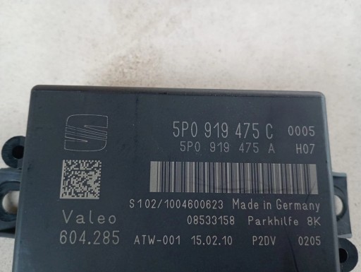 Pdc модуль датчика паркування переднього заднього сидіння leon 1p 5p0919475c