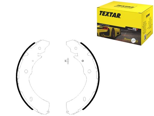 91084800 - КОМПЛЕКТ ТОРМОЗНЫХ КОЛОДОК TEXTAR TEXTAR