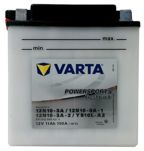 511012009A514 - Акумулятор VARTA YB10L-A2 12V / 11AH 12n10-3A-2 150A