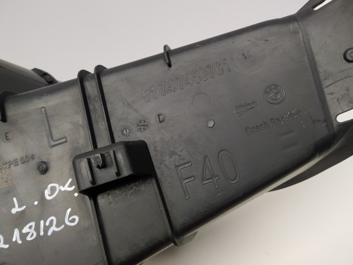 2019r + Bmw Serii 1 F40 lapacz intake air duct air line left 7459761 ORYGI