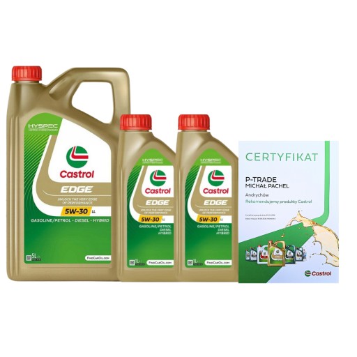 Castrol Edge 5W-30 LL 7L - сертификат