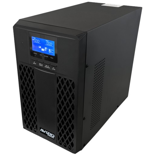Джерело безперебійного живлення ups tower 2400w / 3000va sinus lcd онлайн + 6x 7ah батарей