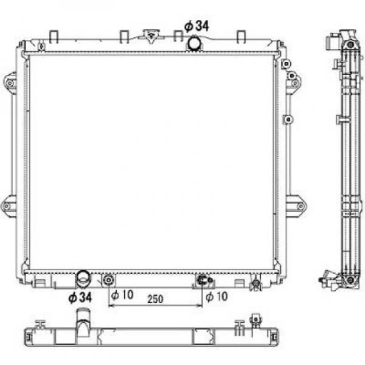 DCM3341 - Радіатор Toyota Landcruiser 2010-