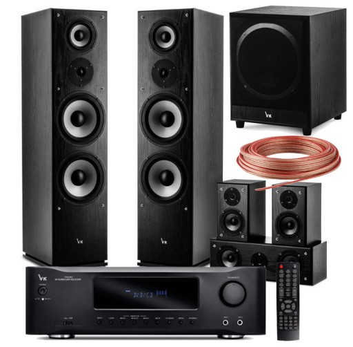 ZESTAW KOLUMN KINO DOMOWE 5.1 AMPLITUNER SUBWOOFER