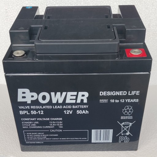 Акумулятор bpower bpl 50-12 50ah 12v