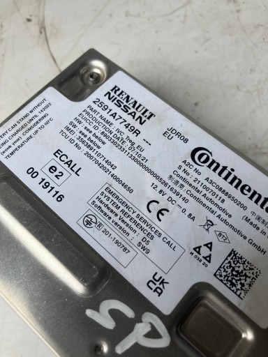module control unit RADIA navigation devices DACIA SPRING CLIO V 2591A7749R