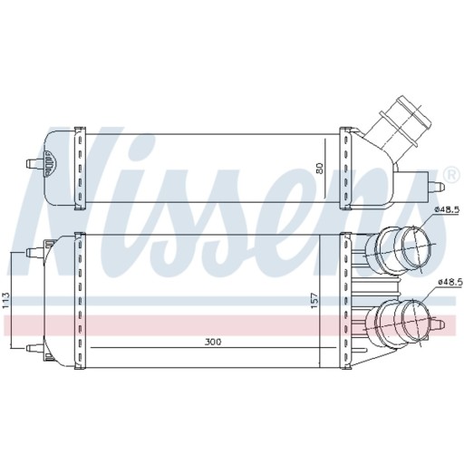 NISSENS 96613 ВОЗДУШНЫЙ ОХЛАДИТЕЛЬ