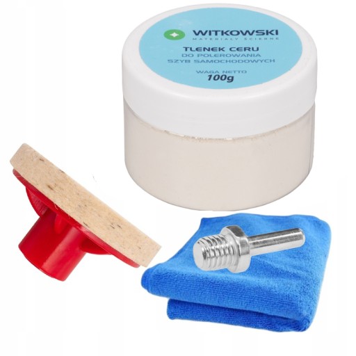 НАБОР ДЛЯ УДАЛЕНИЯ ЦАРАПИН НА СТЕКЛЕ ОКСИД ЦЕРИЯ ВОЙЛОК