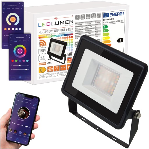 Светодиодный прожектор 20 Вт RGB + CCT WIFI TUYA SMART LIFE