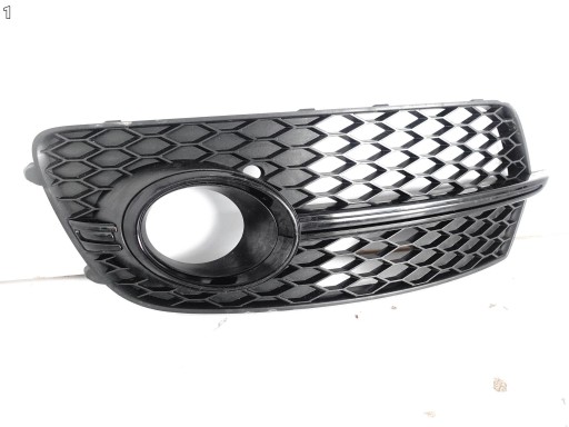 AUDI Q5 S-LINE 8R0 LIFT 12-16 grid grille intake W bumper front left BLACK