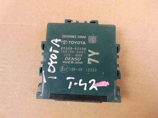 Toyota Yaris IV control unit module sonar 8934052230