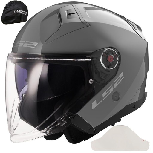 LS2 ОТКРЫТЫЙ МОТОЦИКЛСКИЙ ШЛЕМ OF603 INFINITY II SOLID NARDO GREY XL