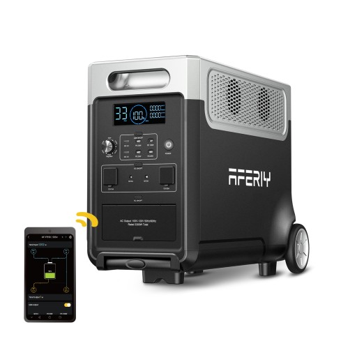 Електростанція 3600w 3840wh 12v pd 230v aferiy p310 app bluetooth control