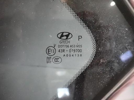 window bodywork left rear part HYUNDAI SANTA FE IV 2018
