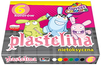 Plastelína 6-kol. Sweet Colours, Koma Plast