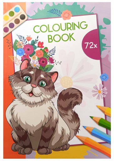 РОЗМАЛЬВКА А4 ТВАРИНИ СОБАКИ КОТИ 72 СТОР