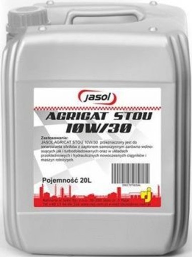 JASOL AGRICAT STOU МНОГОФУНКЦИОНАЛЬНОЕ МАСЛО 10W30 20л
