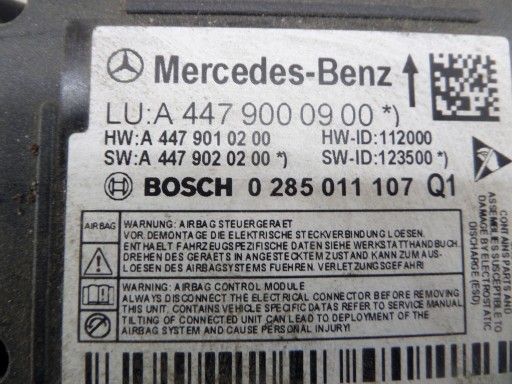 MERCEDES VITO W447 modulo SENSOR airbag A4479000900