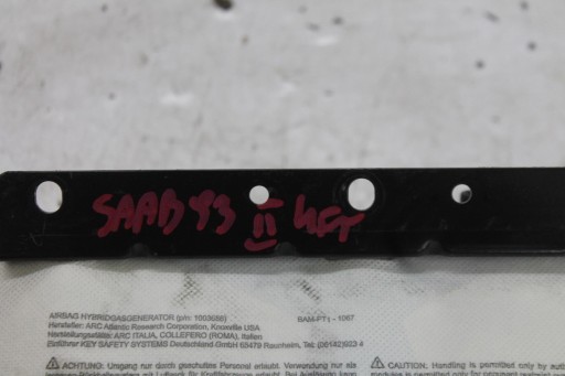 AIRBAG AIRBAG PASSAGER 12757627 SAAB 9-3 93 II