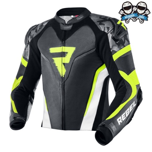 REBELHORN REBEL КУРТКА ЧОРНА/БІЛА/ЖОВТА