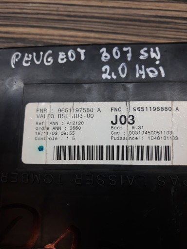 BSI VALEO PEUGEOT_CITROEN