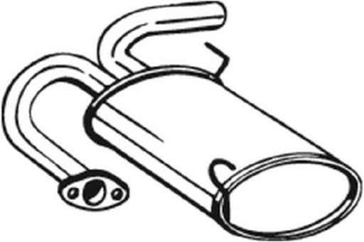 ЗАДНИЙ ГЛУШИТЕЛЬ BOSAL NISSAN X-TRAIL I 2.0 2.2D 2.5