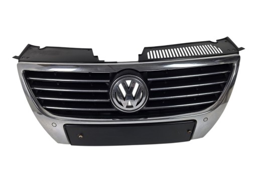 VW PASSAT B6 maska kompletná maska CHROM OK PDC (D) originál. 3C0853651D
