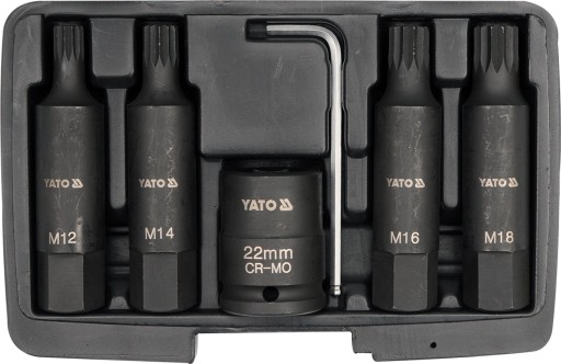 НАБІР УДАРНИХ БІТ SPLINE 3/4' , 6 CZ YT-1157