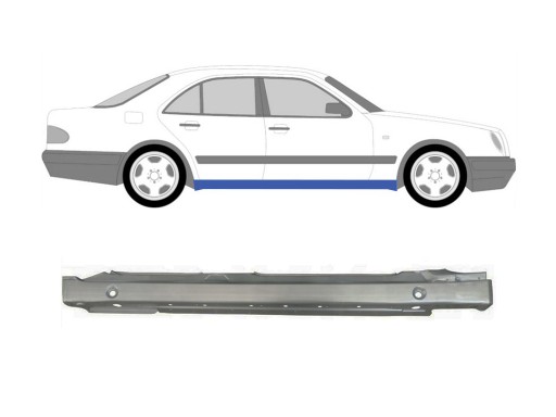 3268534218 - MERCEDES E W210 1995-1999 ПОРОГ ПРАВЫЙ
