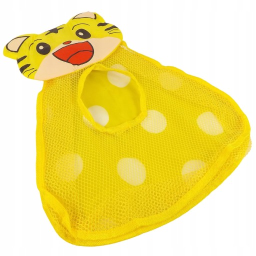 Жовтий контейнер для іграшок для ванної Luxma