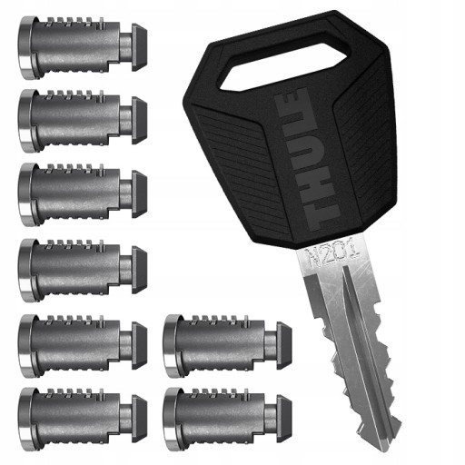 THULE ONE-KEY SYSTEM 8 ЗАКРИТІ ВСТАВКИ 1 КЛЮЧ