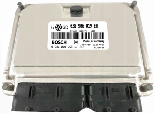 КОМПЬЮТЕР ECU VW 038906019EH 0281010558 IMMO OFF изображение 1