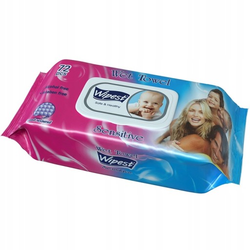 Серветки вологі Wipest Sensitive 1 х 72 шт.