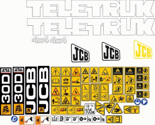 Наклейка JCB 30d
